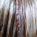 Strass cheveux rouge ruby 