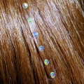 Strass cheveux opale