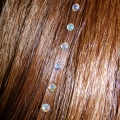 Strass cheveux opale