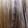 Strass cheveux rouge ruby 