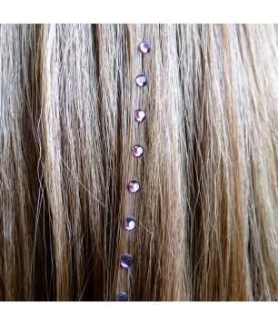 Strass cheveux rouge ruby 