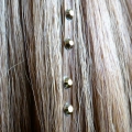 Strass cheveux gold métallisé