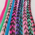 10 feathers gilr mix 25-30cm