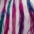 5 feathers tie n dye grizzly 25-32 cm