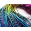 100 feathers tie n dye 25-32 cm